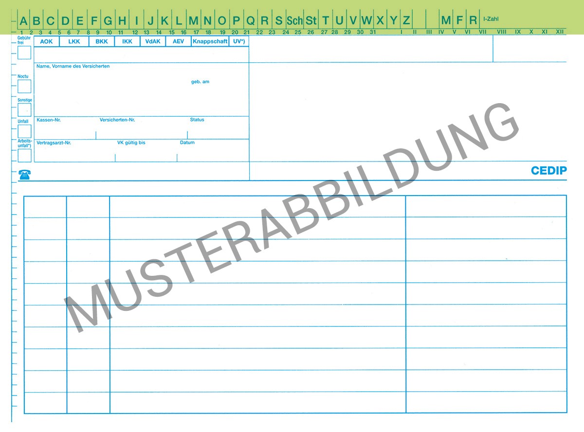 SUPRA Allgemein – eine praktische, gebrauchsfertige Karteimappe in grün im DIN A5 Format, ideal für den Praxisbedarf. Diese gefalteten Karteimappen bieten eine übersichtliche Dokumentation und kommen in einer Verpackungseinheit von 250 Stück.