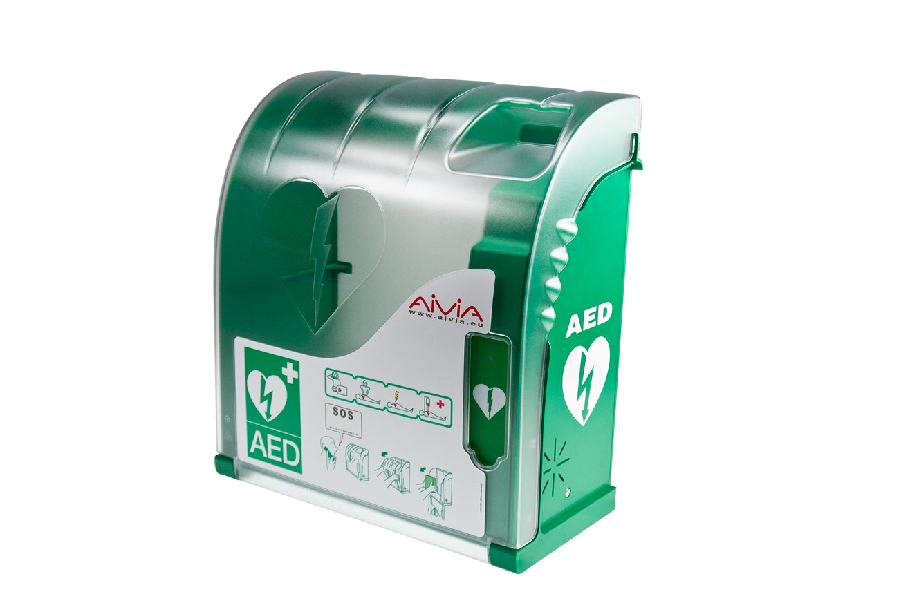AIVIA 200 AED Schutzschrank mit Alarm (Innen- & Außenbereich)