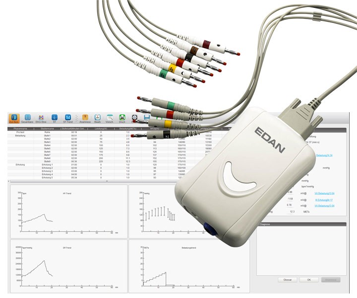 PC Ruhe und Belastungs-EKG SE-1515 (15 Kanal)