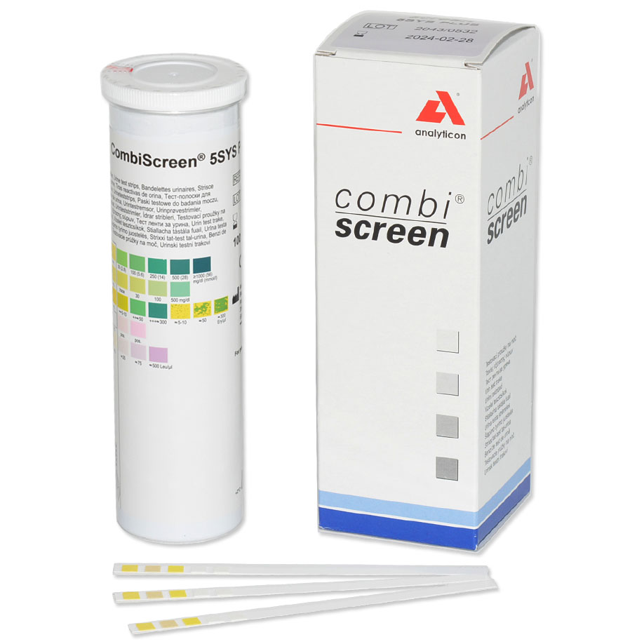 CombiScreen 5 SYS PLUS Urinteststreifen (100 Tests)