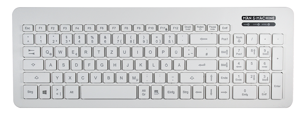 Hygiene-Tastatur (L) desinfizierbar, Standardformat