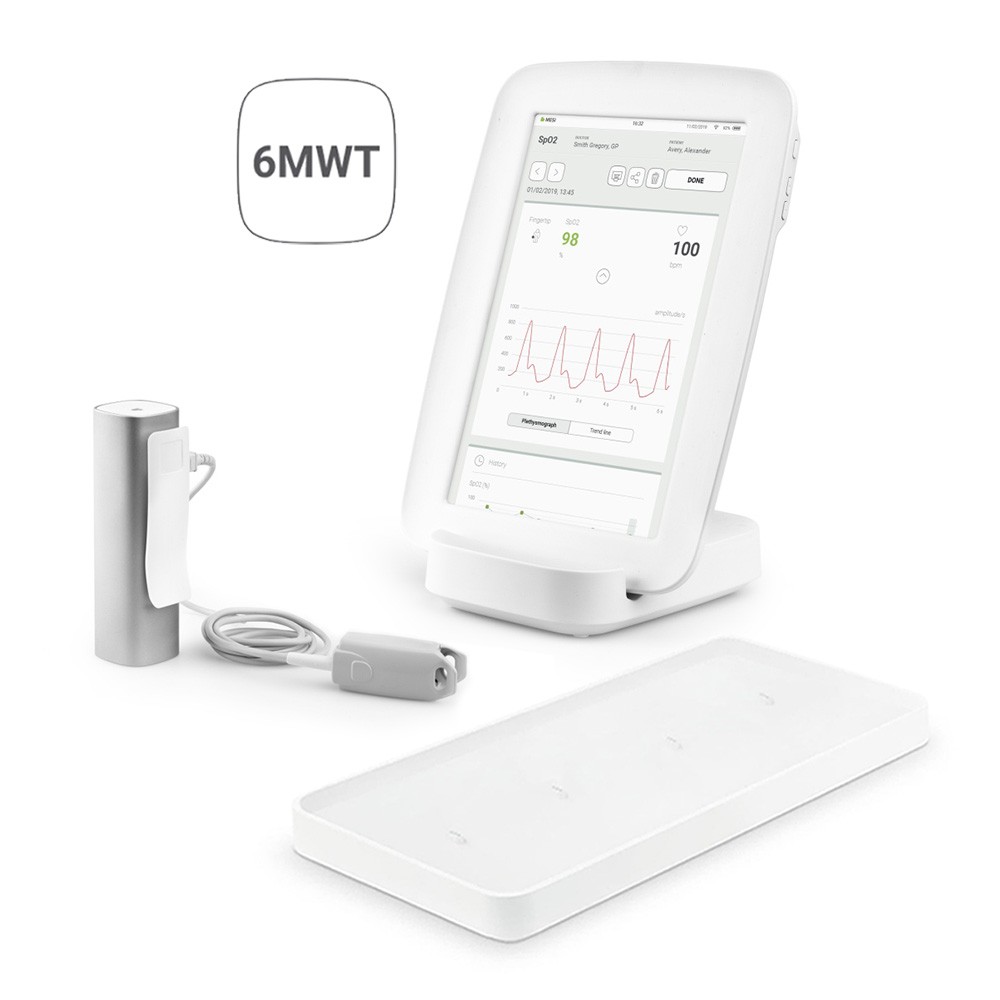 MESI-SPO2-Set: mTABLET inkl. SPO2-Modul und Ladestation