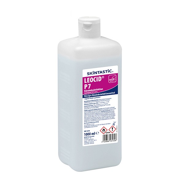 5er-Pack flüssiges Hand-Desinfektionsmittel Skintastic® Leocid® P7